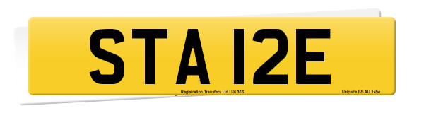 Registration number STA 12E